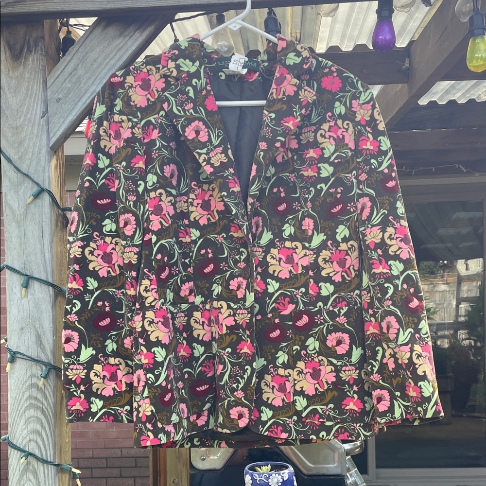 Harve Benard Floral Blazer - Multicolor like free people 6